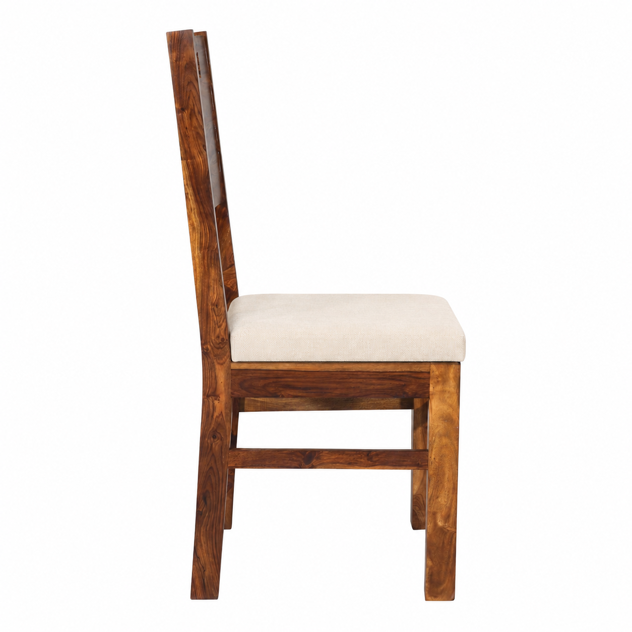 Back Cut Chair Sheesham wood chair with cushion (set of 2 chairs)