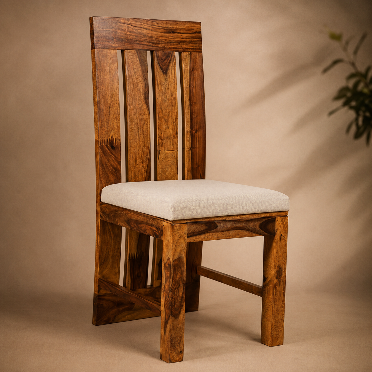 Poster Chair Sheesham wood chair with long height back (pack of 2 chair)