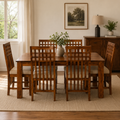 Classic 6 seater dining set solid wood 6 seater dining set