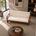 Rattan 3 Seater sofa solid sheesham wood 3 seater sofa with rattan cane