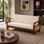 Rattan 3 Seater sofa solid sheesham wood 3 seater sofa with rattan cane