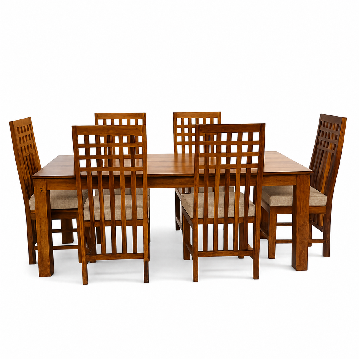 Classic 6 seater dining set solid wood 6 seater dining set