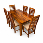 Classic 6 seater dining set solid wood 6 seater dining set