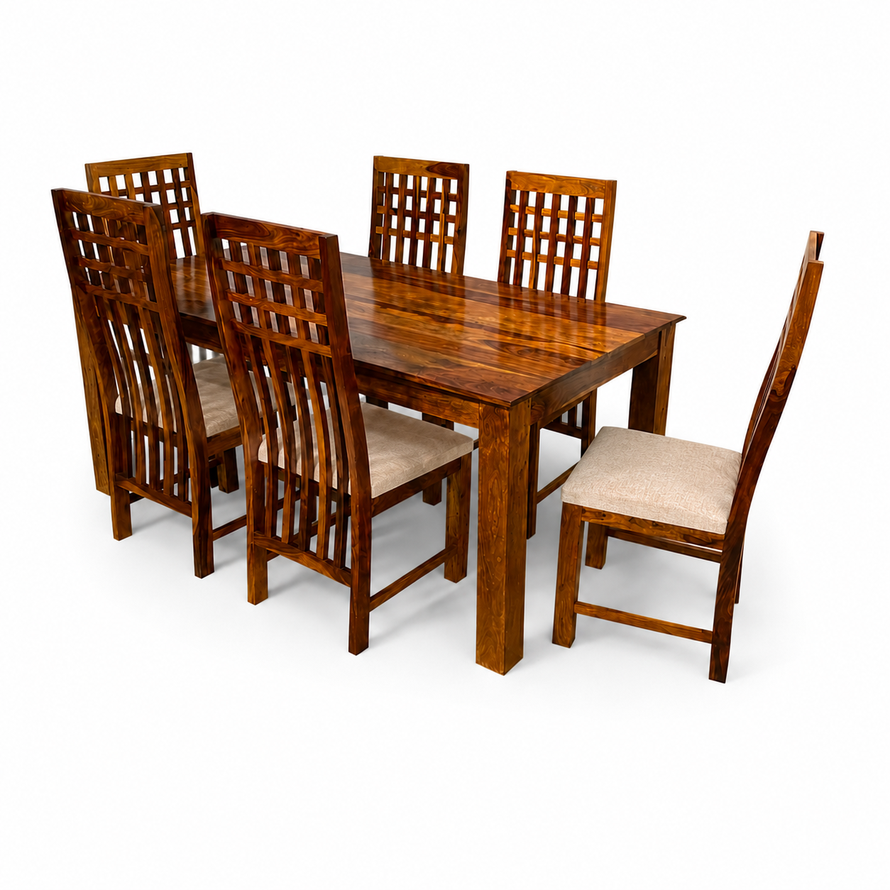 Classic 6 seater dining set solid wood 6 seater dining set