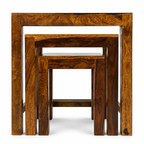 Stool set classic solid wood stool set of 3 stools