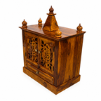 Temple Om Solid wood temple with CNC cut om design
