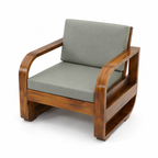 Sofa Set Pan Solid sheesham wood 5 seater sofa set with round arm design