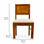 Dining Diamond set Solid wood 6 seater dining table with chair