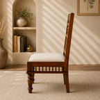Ghirli Chair Sheesham wood chair with CNC cut desing (pack of 2 chairs)