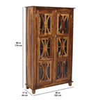 Solid Sheesham Wood 2 Door Storage Cabinet