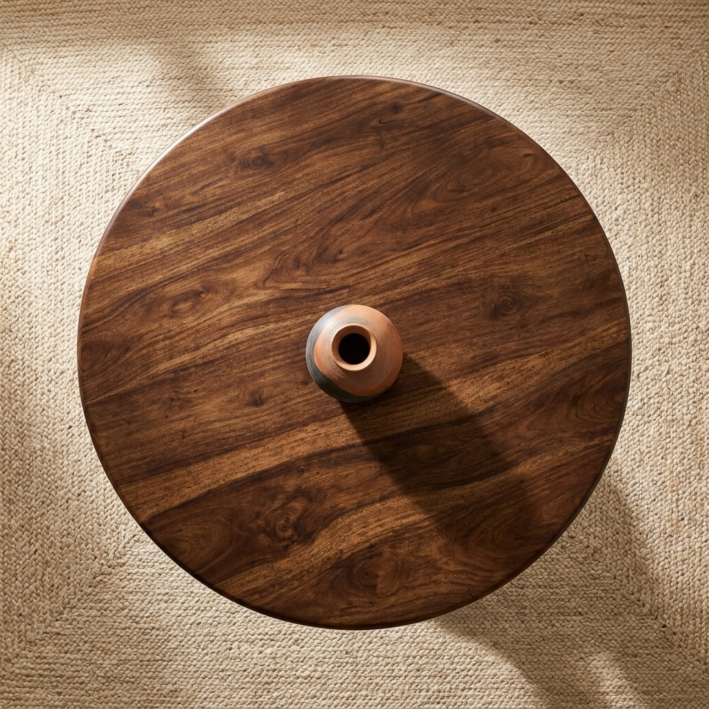 Haven Round Dining Table With Cross and Folding Legs