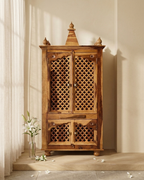 Temple Deepka Solid Wood Mandir Unit