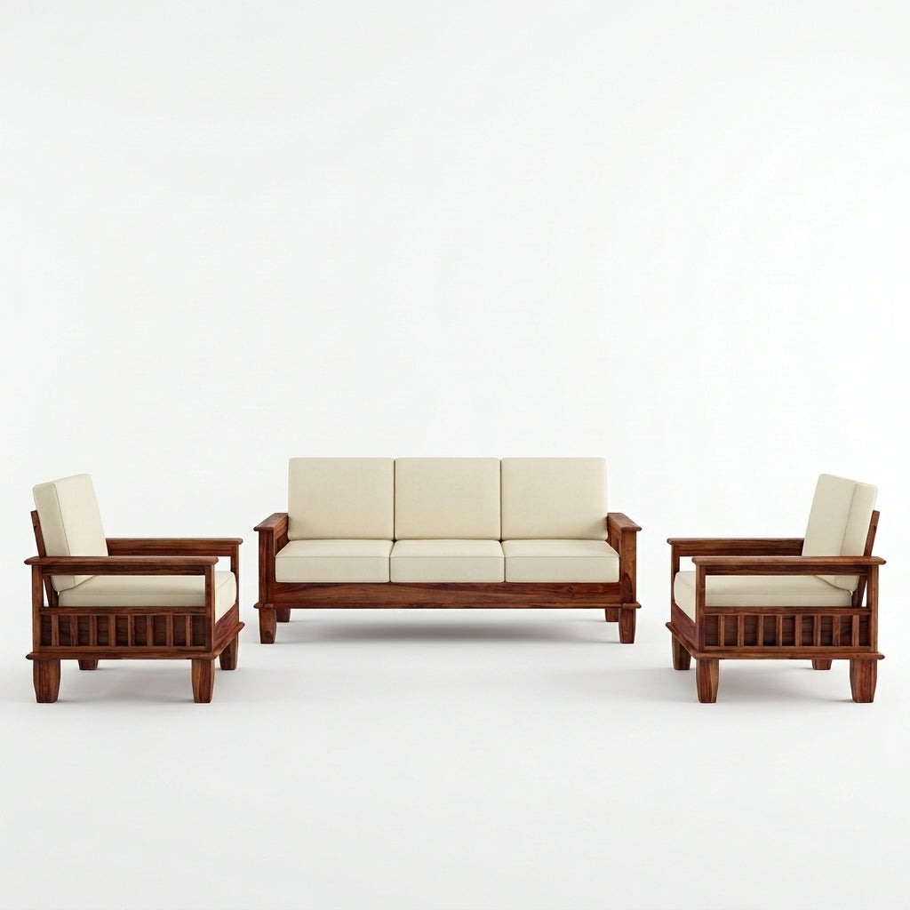 solid wood 5 seter sofa set classic