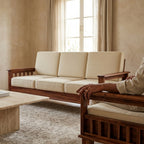 solid wood 5 seter sofa set classic