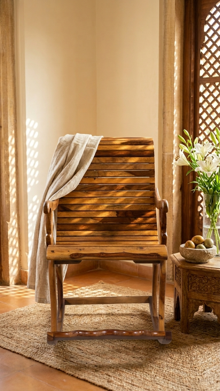 Solid Wood Rocking Chair