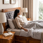 Head Cushion Solid Sheesham Wood Bed with Upholstered Cushion Headboard (HONEY FINISH)
