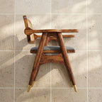 Aurora Cane Lounge Chair Solid Sheesham Wood lounge chair