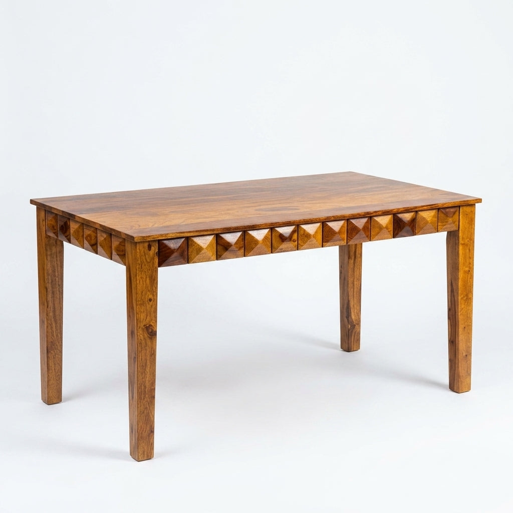 Dining Diamond set Solid wood 6 seater dining table with chair
