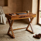 Study Roli 1dr. solid wood Study table with 1 drawer and folding legs
