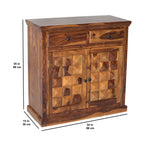Diamond Shorack Sheesham Wood 2 Door cabinet